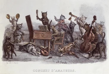 Ein Amateurkonzert, graviert von François Séraphin Delpech